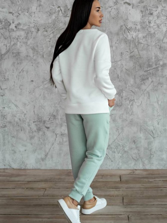 Женский костюм - Трехнитка на флисе  «Ванесса» - Оливка 1