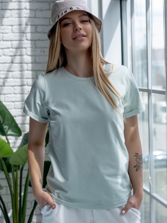 Футболка "Disco" - Бавовна - Оливка  -  принт касета 1