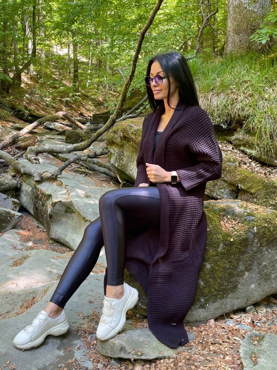 Легкий вязаный кардиган "Ада" черный 5