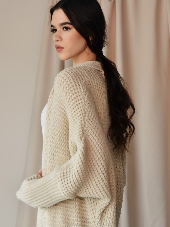 Легкий в’язаний кардиган "Ада"бежевий 13