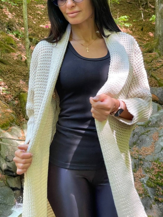 Легкий в’язаний кардиган "Ада"бежевий 8