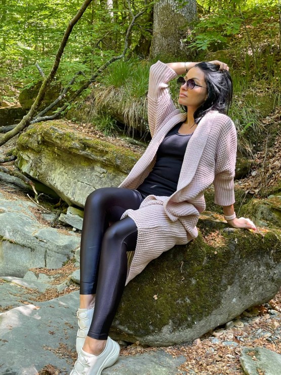 Легкий в’язаний кардиган "Ада"пудра Легкий в’язаний кардиган "Ада"пудра 1