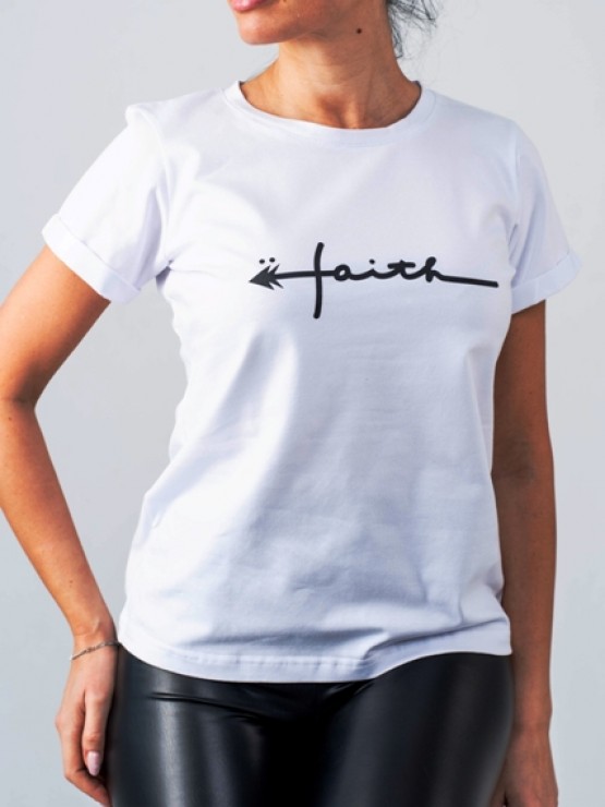 Жіноча футболка - вільний крій - Бавовна - "Файт" - Молоко 