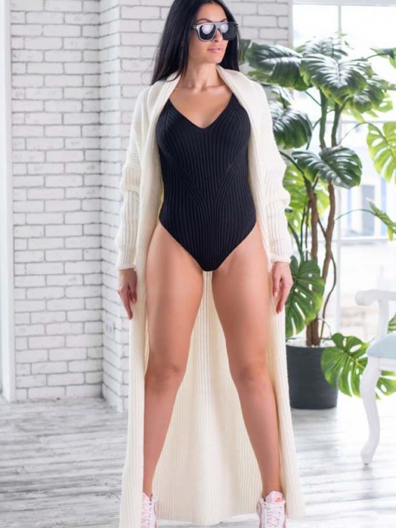 Жіноче боді - Машинна в'язка - Чорний 1