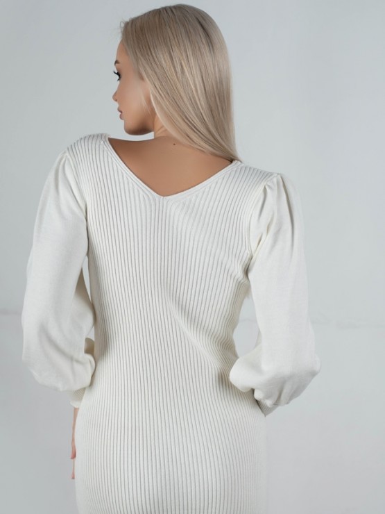 Сукня "Наомі" - Машинна в'язка - колір Молоко 3