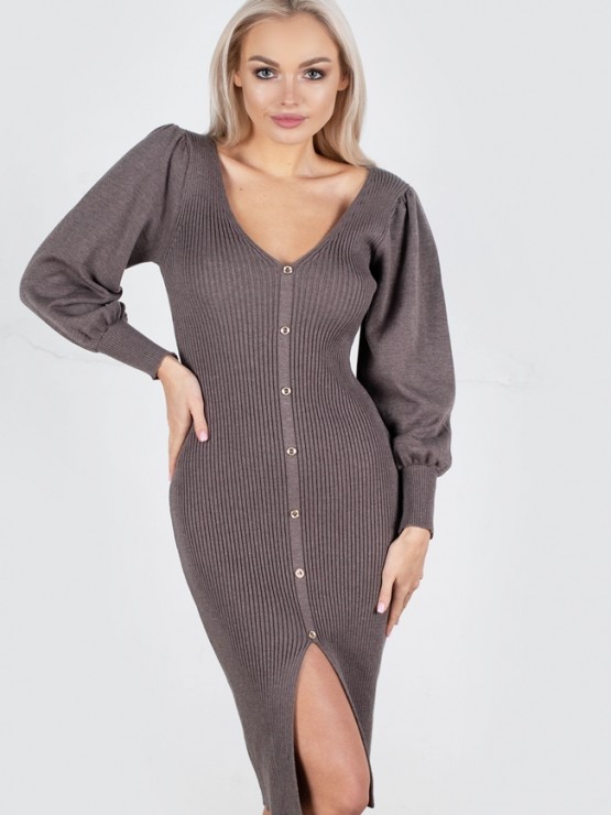 Сукня "Наомі" - Машинна в'язка - колір Шоколад 2