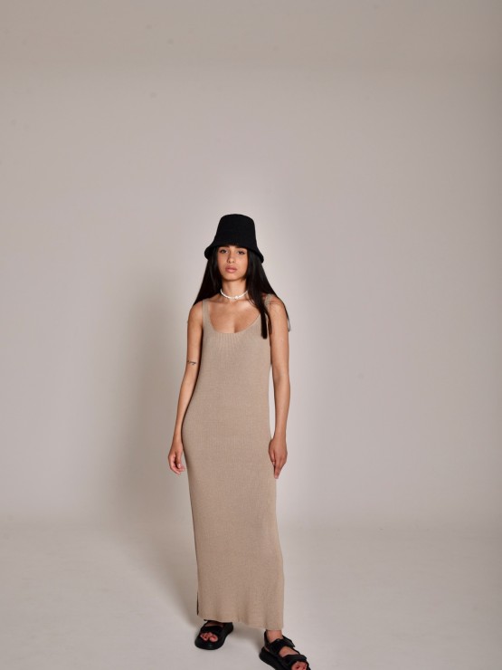 Платье"Эрика"бежевое 2