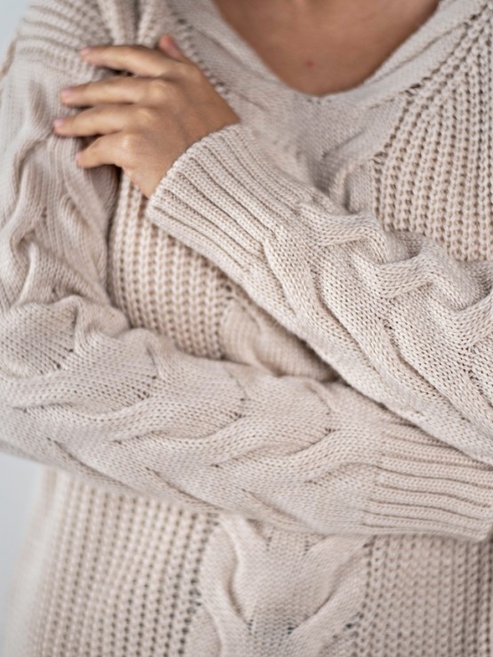 Светр "Єва" - Вовна - Oversize - Бежевий 3
