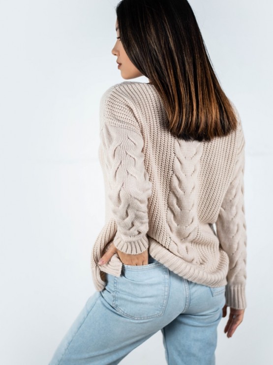 Светр "Єва" - Вовна - Oversize - Бежевий 6