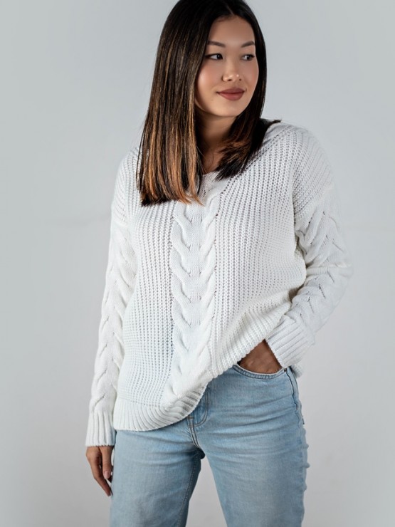 Светр "Єва" - Вовна - Oversize - Білий 2