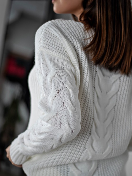 Светр "Єва" - Вовна - Oversize - Білий 6