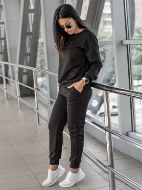Костюм вільного крою - Тринитка - «Дженіфер» - чорний