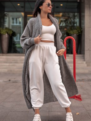 Женский кардиган - Вовна - Акрил - Серый