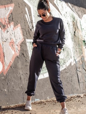 Жіночий спортивний костюм "Джой"
- світшот-топ та штани - Тринитка - Синій