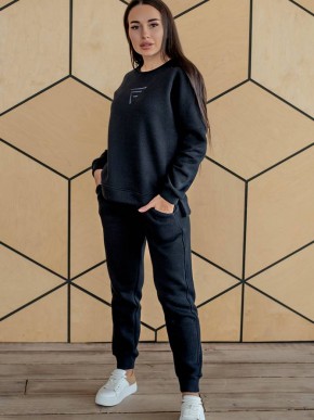 Жіночий костюм - Тринитка на флісі - «Белла» - Синій Жіночий костюм - Тринитка на флісі - «Белла» - Синій