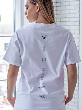 Футболка oversize "Ніка" біла  Oversize