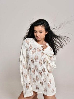 Пуловер" Vivian"белый