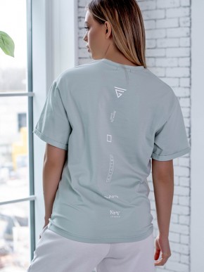 Футболка oversize оливкова "Ніка"  Oversize