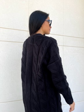 Кардиган Тифанни(черный) машинная вязка